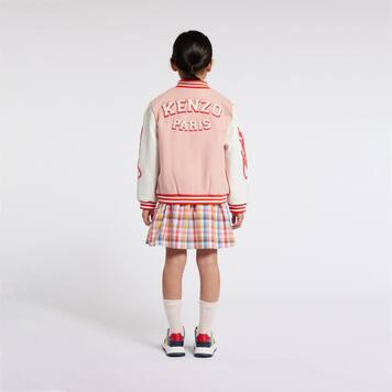 Appliqué embroidered varsity jacket | Kenzo Kids