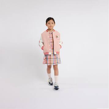 Appliqué embroidered varsity jacket | Kenzo Kids