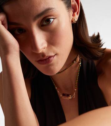 Prayers Box 18kt rose gold locket necklace with diamonds | Marie Lichtenberg