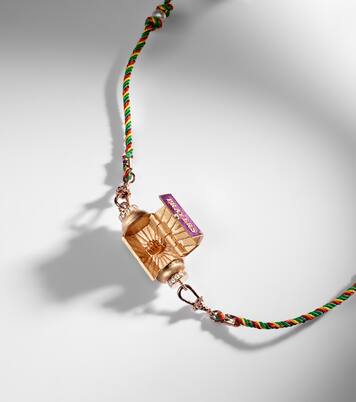 Prayers Box 18kt rose gold locket necklace with diamonds | Marie Lichtenberg