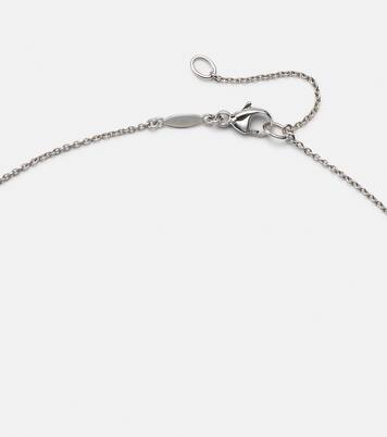 Romance 18kt white gold necklace with sapphires, diamonds, and pearl | Bucherer Fine Jewellery