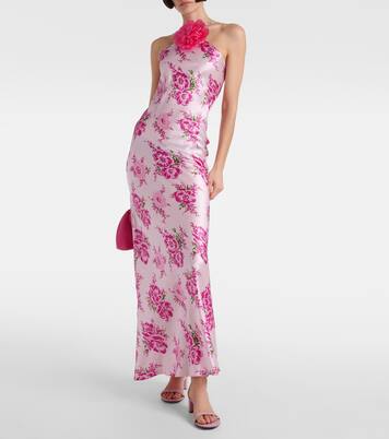 Robe longue en soie à fleurs | Rodarte