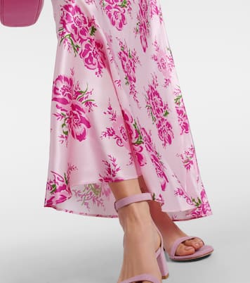 Robe longue en soie à fleurs | Rodarte