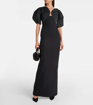 Robe longue Karla en crêpe | Safiyaa