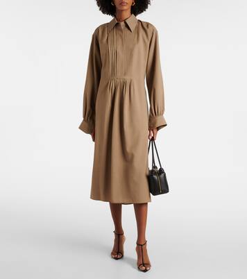 Hemdblusenkleid aus Wolle | Jil Sander