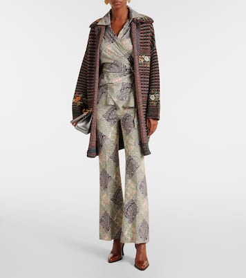 Pantalones flared de tiro alto | Etro