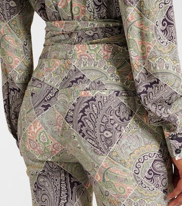 Pantalones flared de tiro alto | Etro