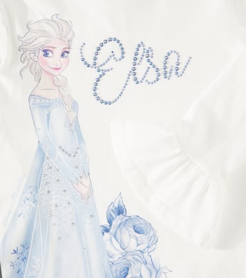 x Disney® printed cotton top | Monnalisa