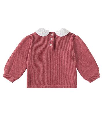 Baby lace-trimmed sweater | Tartine et Chocolat
