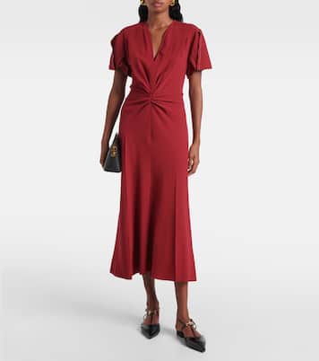 Midikleid aus einem Wollgemisch | Victoria Beckham
