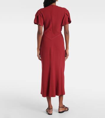 Midikleid aus einem Wollgemisch | Victoria Beckham