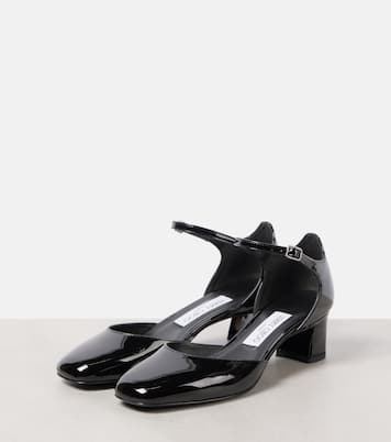 Pixie 45 patent leather Mary Jane pumps | Jimmy Choo