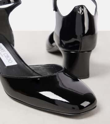 Pixie 45 patent leather Mary Jane pumps | Jimmy Choo
