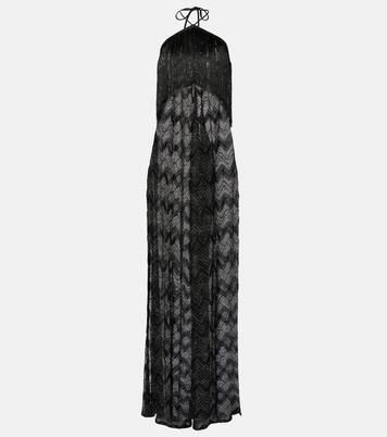 Zigzag fringed lamé jumpsuit | Missoni