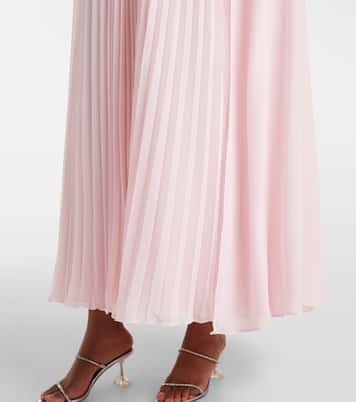 Robe aus Chiffon mit Kristallen | Self-Portrait