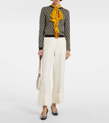 Pantalon ample en Crepe Couture | Valentino