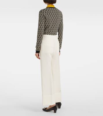 Pantalon ample en Crepe Couture | Valentino
