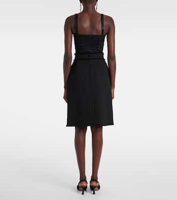 DG wool-blend tweed midi skirt | Dolce&Gabbana