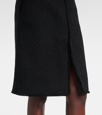 DG wool-blend tweed midi skirt | Dolce&Gabbana