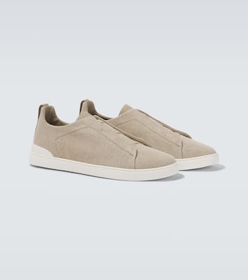 Sneakers Triple Stitch in canvas | Zegna