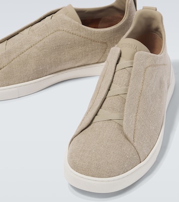 Sneakers Triple Stitch in canvas | Zegna