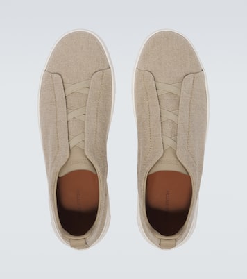 Sneakers Triple Stitch in canvas | Zegna