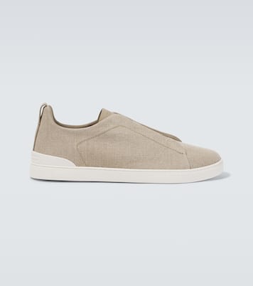 Sneakers Triple Stitch in canvas | Zegna
