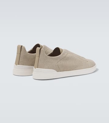 Sneakers Triple Stitch in canvas | Zegna