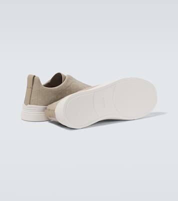 Sneakers Triple Stitch in canvas | Zegna
