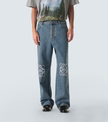 Anagram wide-leg jeans         | Loewe