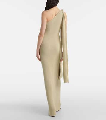 Dara one-shoulder draped maxi dress | Aya Muse