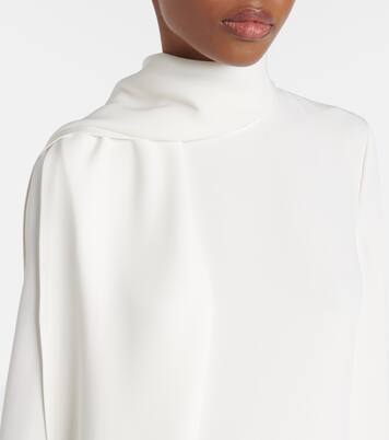 Robe aus Cady Couture mit Federn | Valentino