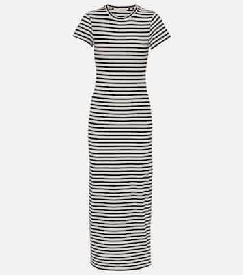 Vestido largo de algodón a rayas | Nili Lotan