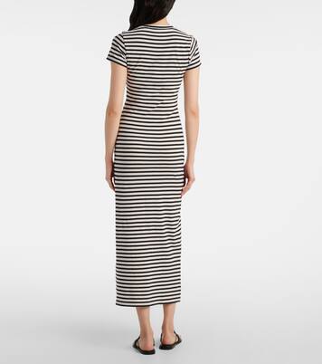 Vestido largo de algodón a rayas | Nili Lotan