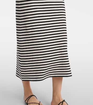 Vestido largo de algodón a rayas | Nili Lotan