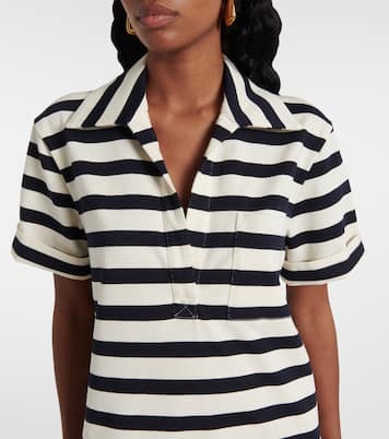 Cayden striped cotton polo dress | Veronica Beard