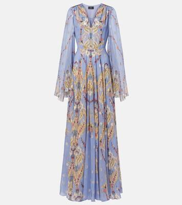 Floral silk georgette gown | Etro