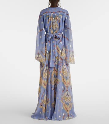 Floral silk georgette gown | Etro