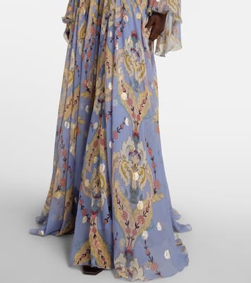 Floral silk georgette gown | Etro
