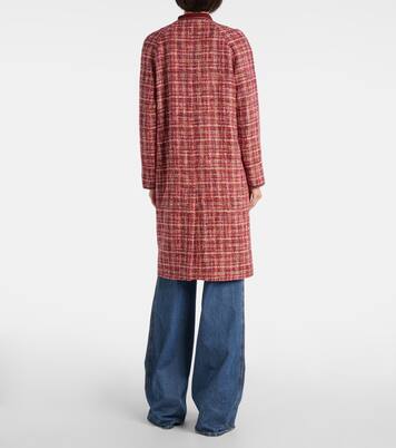 Checked cotton and wool-blend coat | Etro