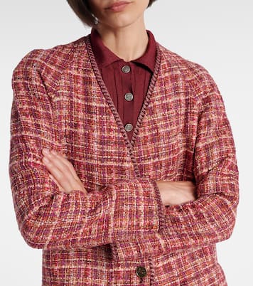 Checked cotton and wool-blend coat | Etro