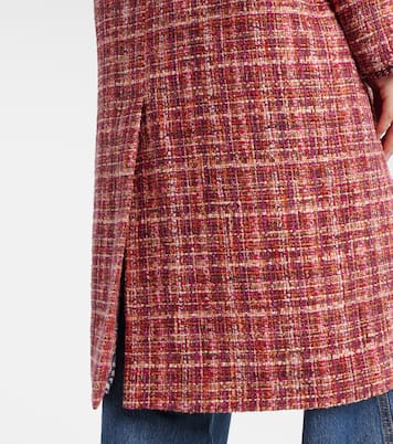 Checked cotton and wool-blend coat | Etro