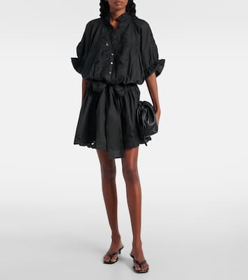 Abito corto in popeline di cotone | Juliet Dunn