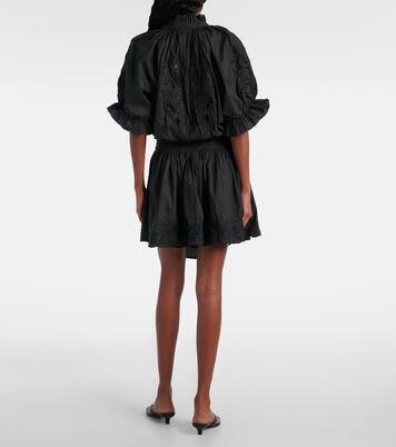 Abito corto in popeline di cotone | Juliet Dunn