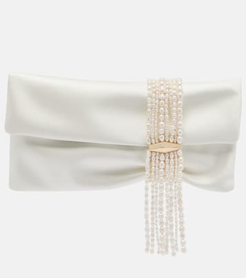 Zandra embellished satin clutch | Jimmy Choo