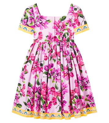 Taormina floral cotton dress | Dolce&Gabbana Kids