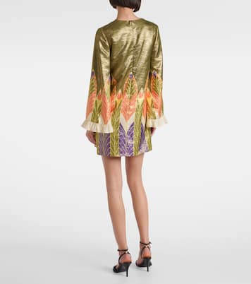 Robe Escape imprimée en soie mélangée | Valentino