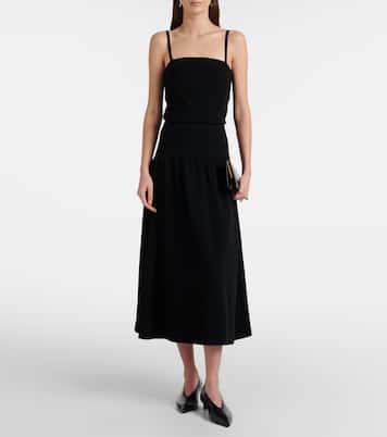 High-Rise-Midirock aus Strick | Vince