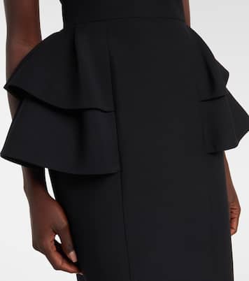 Crepe Couture tiered midi dress | Valentino