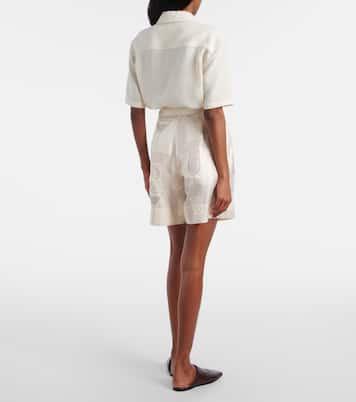 Bedruckte Bermuda-Shorts Dorin aus Seiden-Twill | Loro Piana